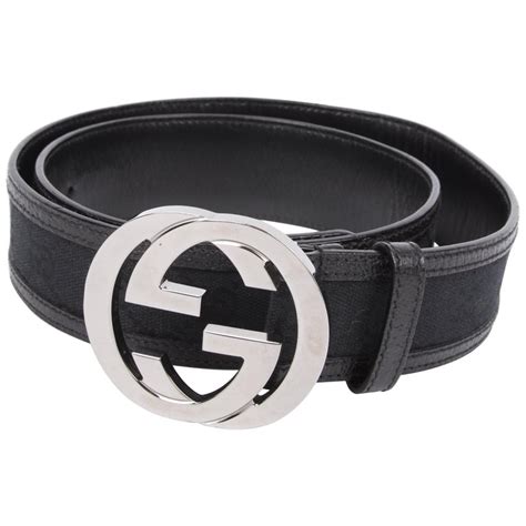 thin black and silver gucci belt|gucci belt black original.